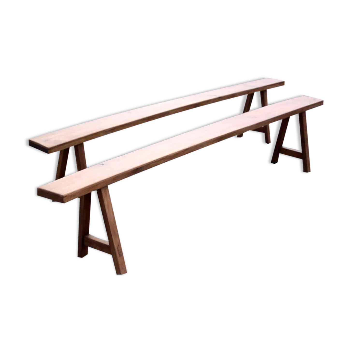 Pair of farm benches