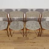 Mid-Century Model 49 Dining Chairs in Teak by Erik Buch for Odense Machine Gunning, 1960s, Set of 4