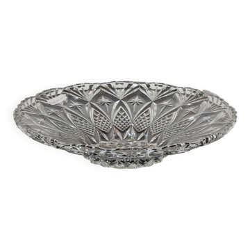 Coupelle en cristal taillé vintage – Ø 33 cm