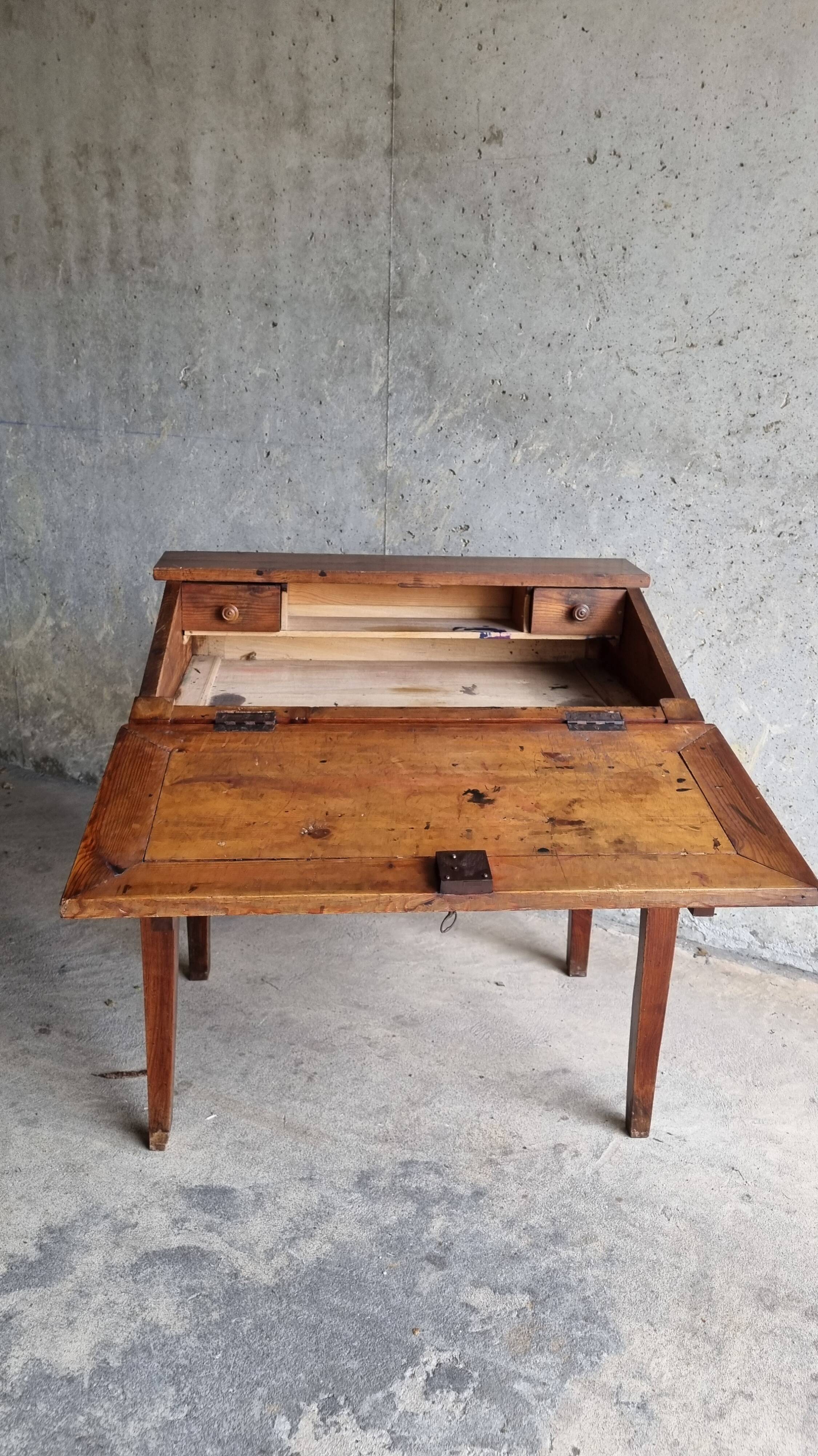 Secrétaire vintage chêne