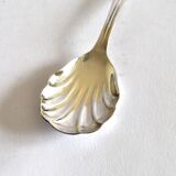 Vintage silver-plated sugar spoon Gulden Alsace shell design 15cm