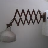 Wall lamp accordion Mazda industrial design 50's
