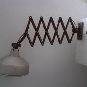 Wall lamp accordion Mazda industrial design 50's