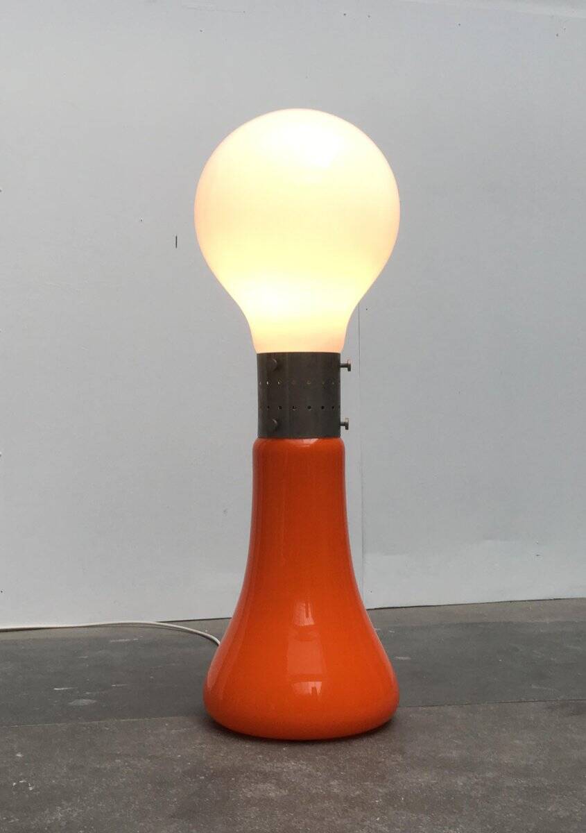 Murano Glass Floor Lamp Model Birillo Mid-Century Italian Space, 1960s