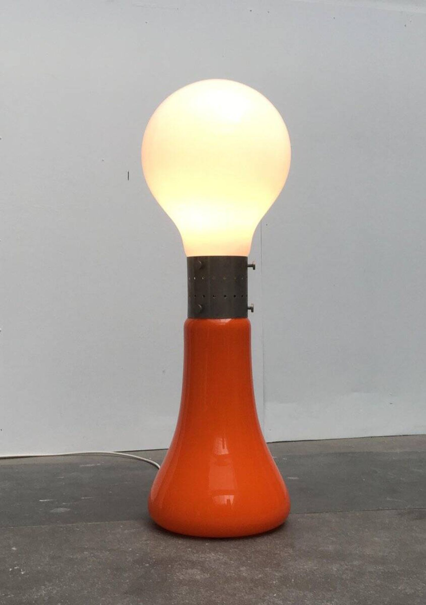 Murano Glass Floor Lamp Model Birillo Mid-Century Italian Space, 1960s