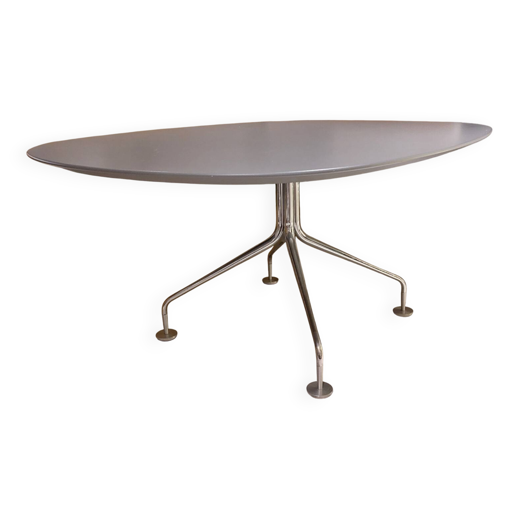 Oval table 120x160 anthracite - 6 to 8 people