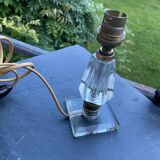 Art Deco crystal lamp base