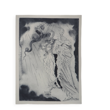 Salvador Dali: Divine Comedy, The Black Devil, signed engraving