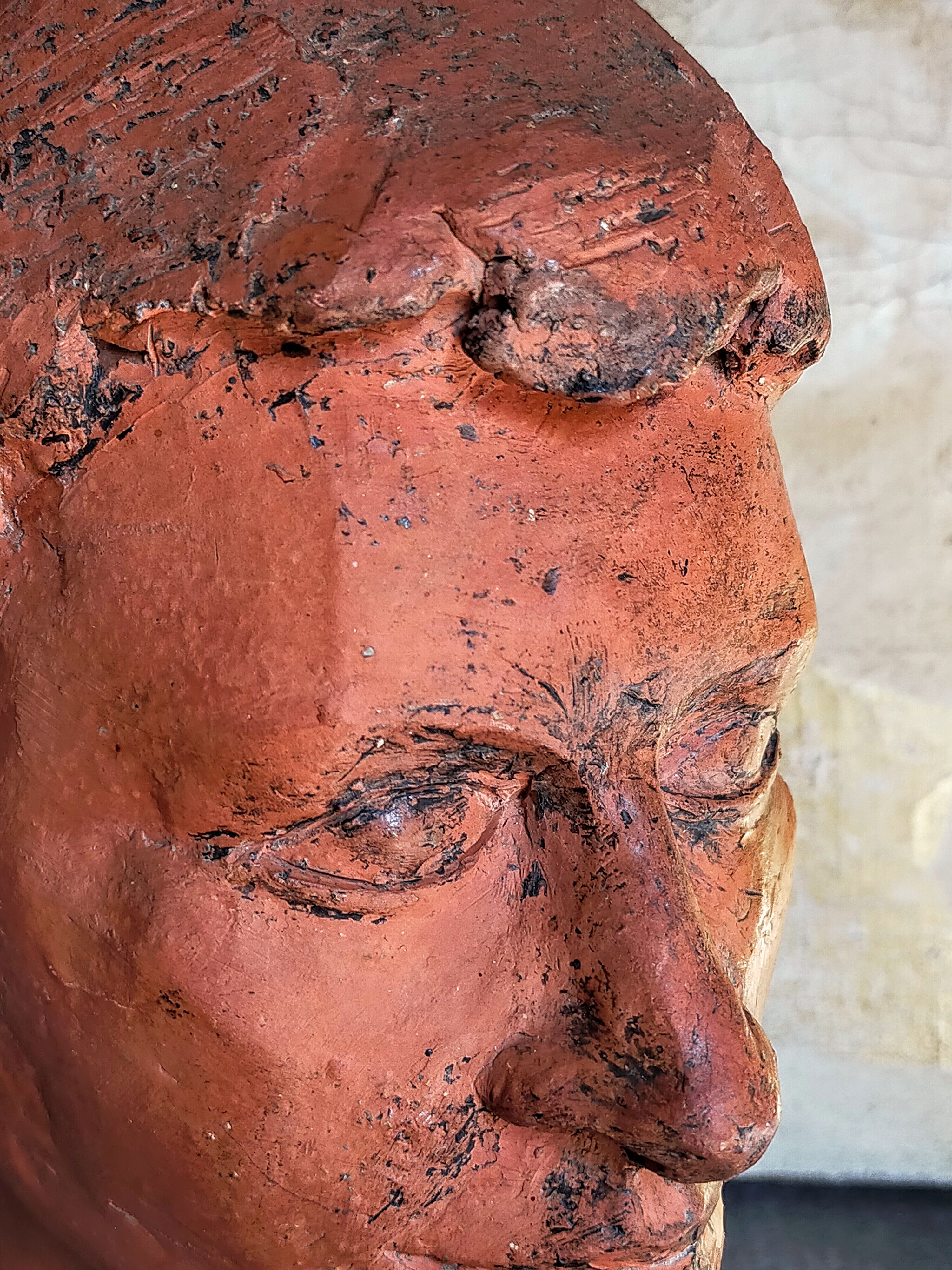 Young man's head original artist modeling