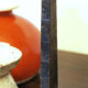 Brutalist wrought iron candle holder beaten