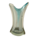 Murano Glass Vase, Cyan-transparent