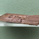 Modernist bas-relief, Virgin and Child, carved wood, signed