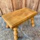 Vintage turned wooden foot stool/step stool