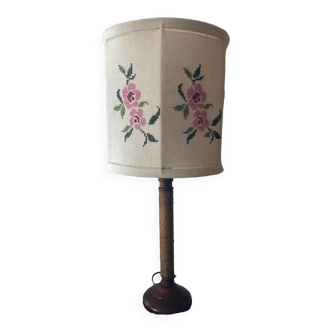 Embroidered lampshade