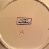 Set of 5 flat plates and a small dish royalat sarreguemines