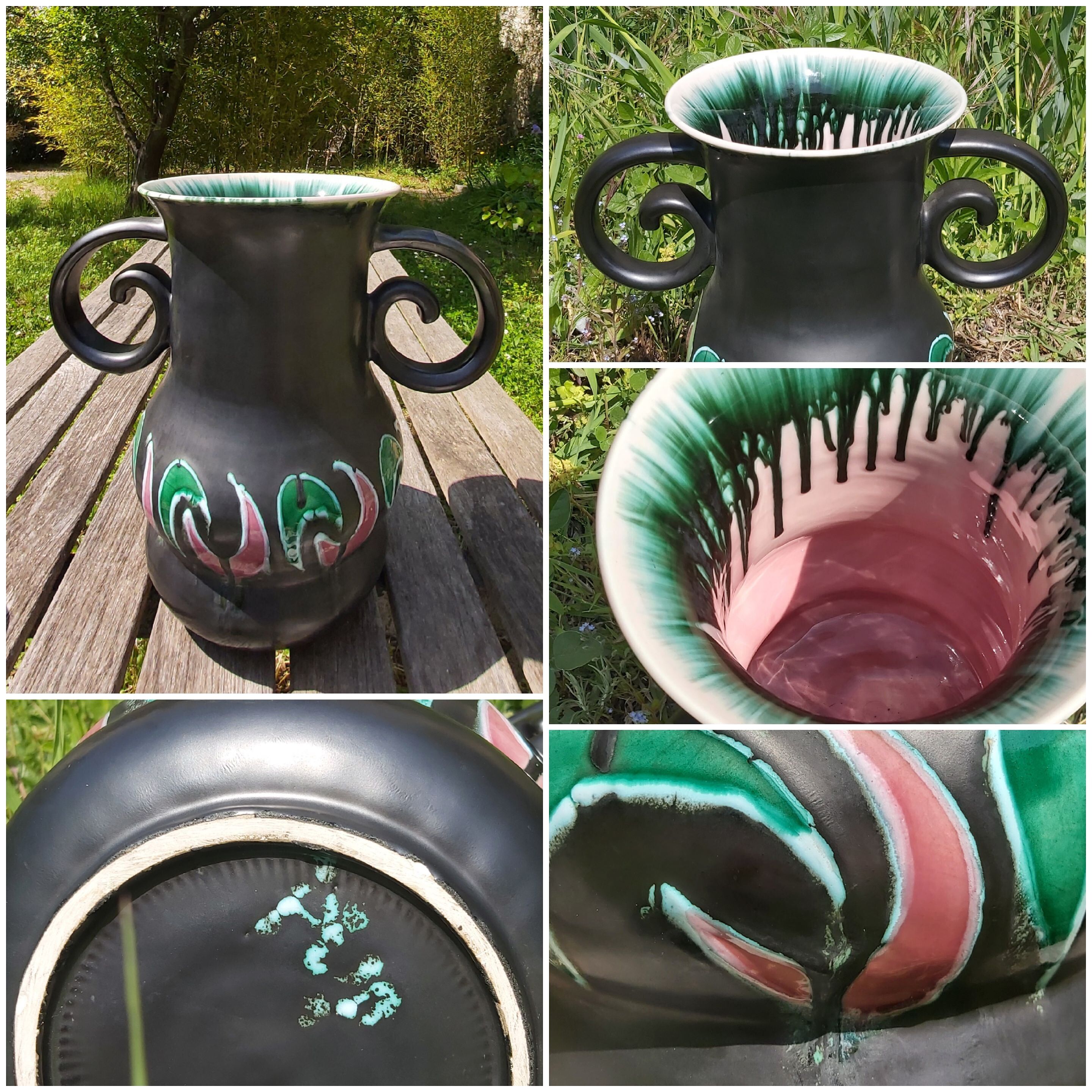 Vallauris 50's ceramic vase