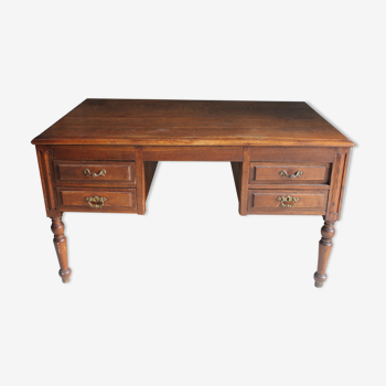 Bureau ministre double face en bois