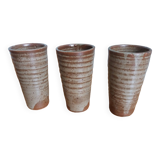 Glasses goblets stoneware cups