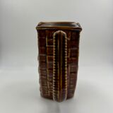 Ceramic pitcher with braided effect