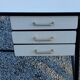 Office of 50/60s in formica base tubes black metal 3 drawers