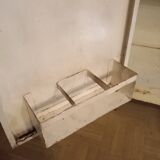 antique metal cabinet two doors