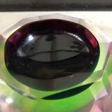 Cendrier en verre de Murano par Flavio Poli, Italie circa1960