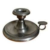 Pewter candle holder