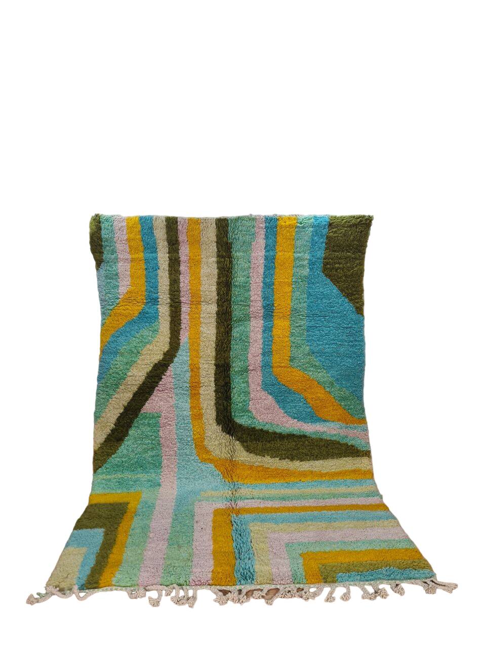 Berber bohemian handmade wool rug 250 X 150 CM