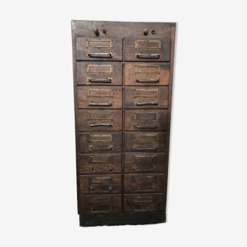 Furniture 2 of trade vintage workshop drawers years 50