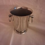 Small "refreshment" or ice bucket, in stainless steel, silversmith Jean Couzon.