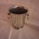 Small "refreshment" or ice bucket, in stainless steel, silversmith Jean Couzon.