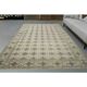 1970s vintage Turkish Oushak handmade wool cotton brown area rug 195x283