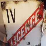 Advertising metal plaque