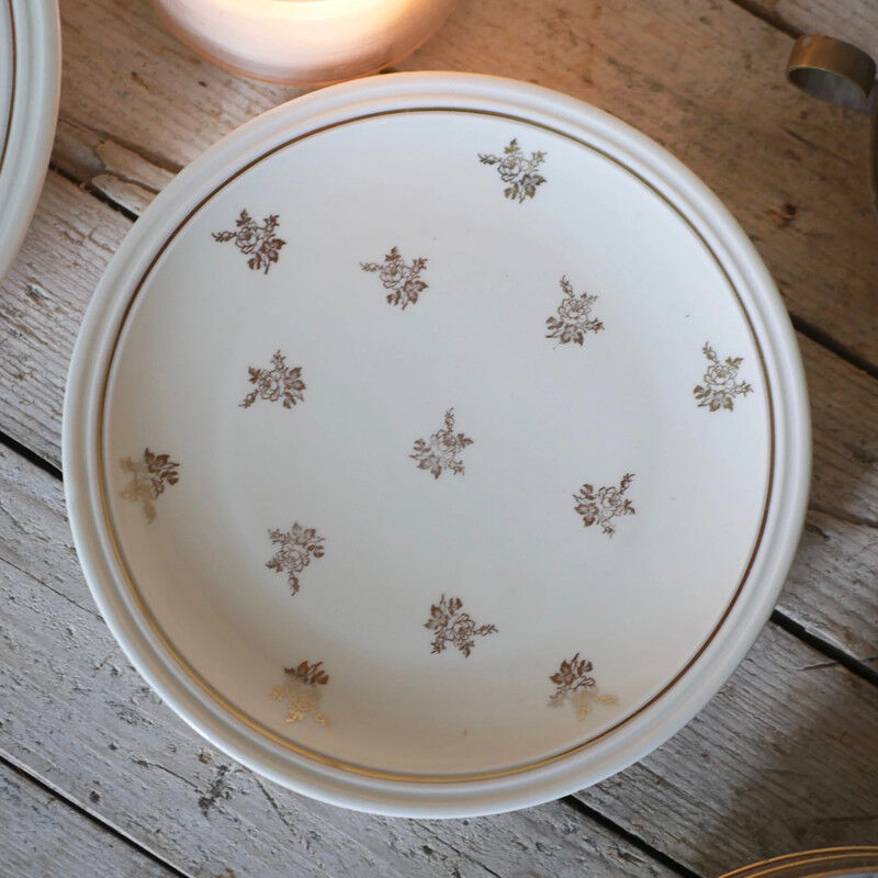 Limoges porcelain dishes gilded décor