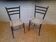 Pair of Italian bistro chairs