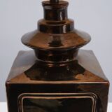 Superb square Ceramic Table lamp 1970s France