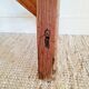 Old wooden farmhouse bench