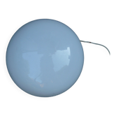 Plafonnier globe rond en verre opaline blanc