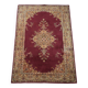 Rug with beautiful patterns in mainly red and yellow colours 296x203cm