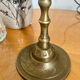 Golden brass candle holder lamp