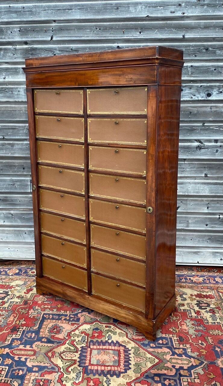 Mahogany cardboard furniture of  Louis Philippe XIX century