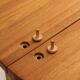 Table ronde scandinave a rallonge design Tage Poulsen