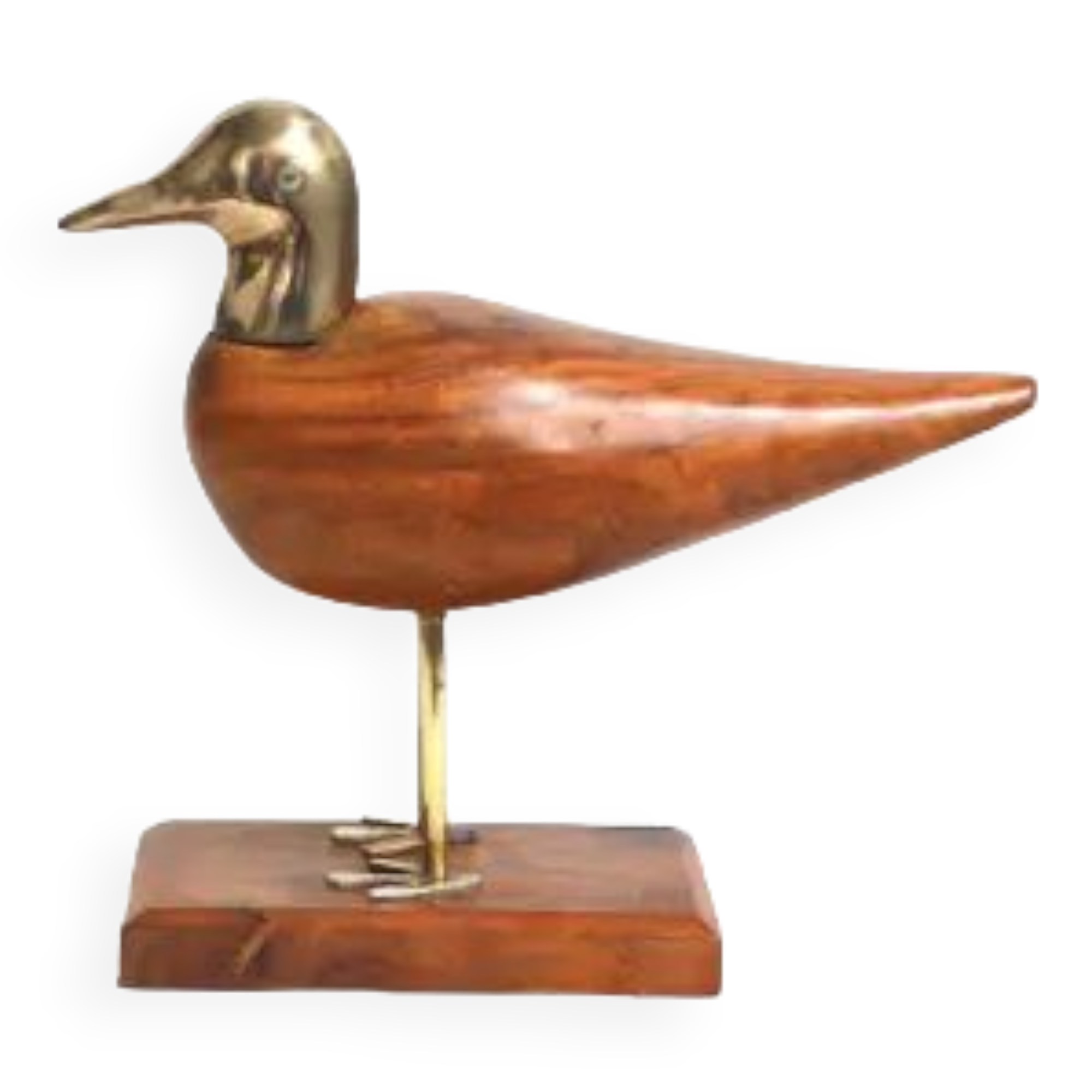 Brass and rosewood bird