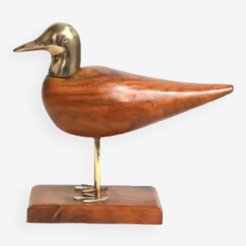 Brass and rosewood bird