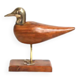Brass and rosewood bird