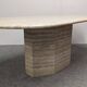 Table de salle à manger XL en travertin, Italie vers 1970