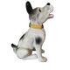 DESVRES earthenware dog with sulphide eyes, 1950