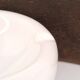 Imposing white ashtray signed in ceramic, 1970s
