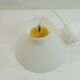 Suspension opaline blanche/vintage
