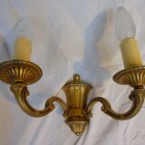 Deux appliques Lucien Gau en bronze
